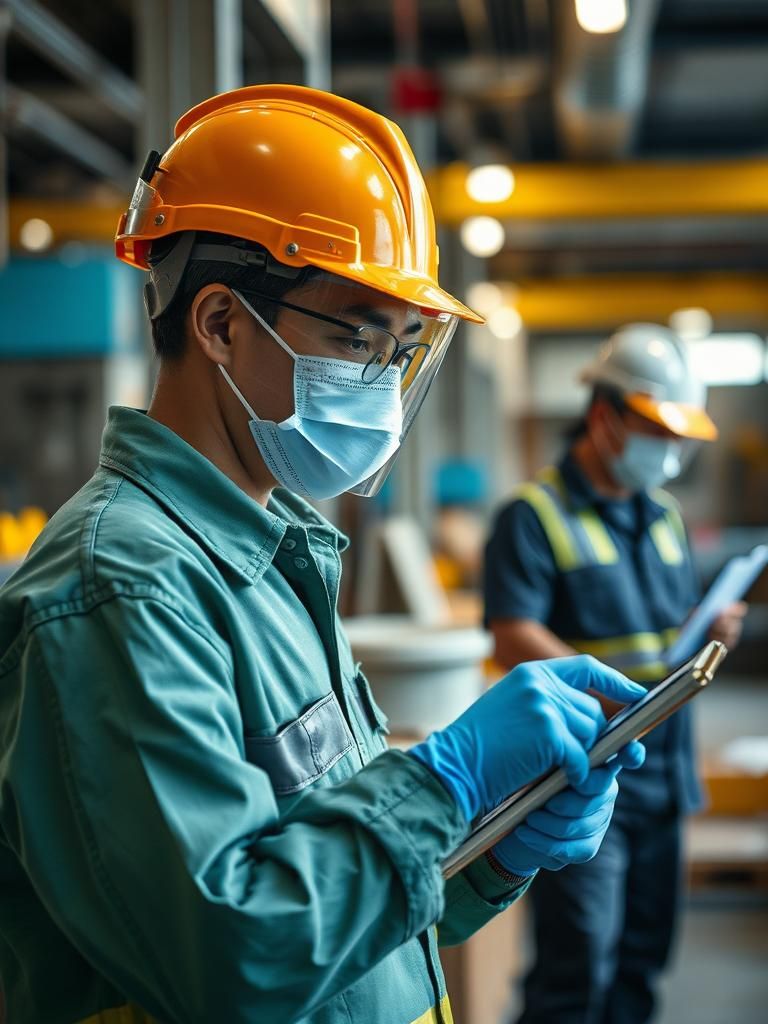 Equipos de protección recomendados al realizar limpiezas industriales