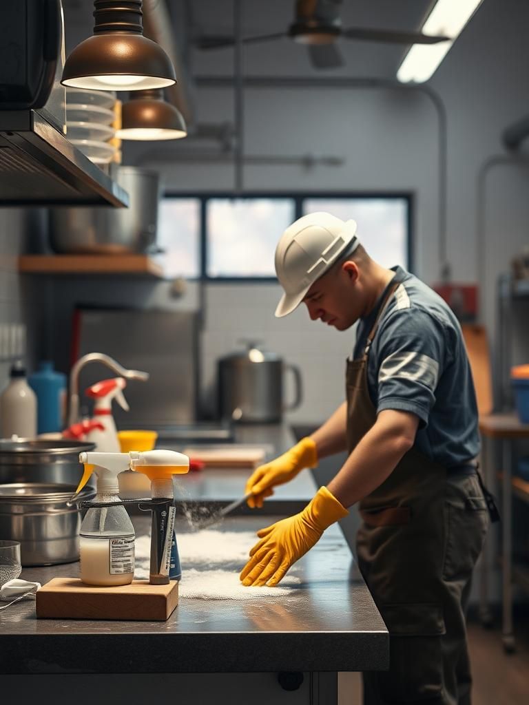 Herramientas necesarias para limpiar cocinas profesionales
